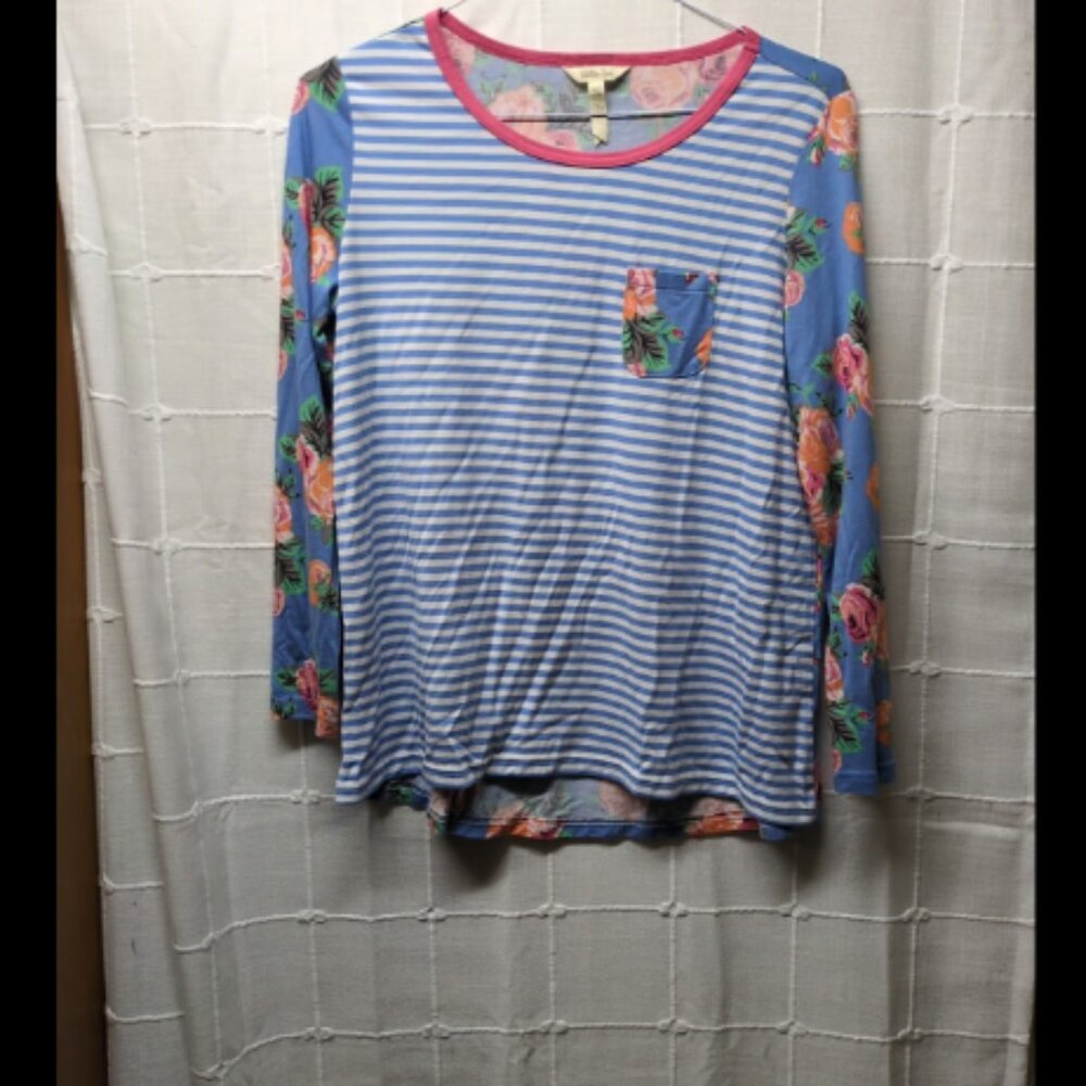 Matilda Jane I'm A Dreamer Floral Print Top Size Medium (Top Only)